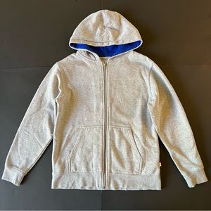 Simply for Sports Large Blue 14/16 Gray Jacket Full Zippered Hoodie